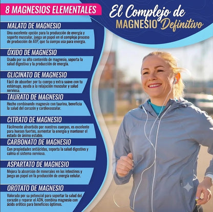 MAGNESIO COMPLEX 8 ELEMENTOS 90 CÁPSULAS