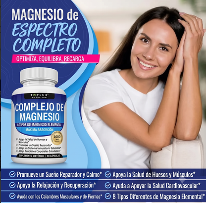 MAGNESIO COMPLEX 8 ELEMENTOS 90 CÁPSULAS