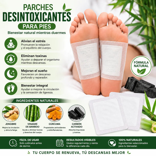 PARCHES DESINTOXICANTES PARA PIES